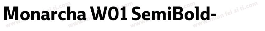 Monarcha W01 SemiBold字体转换
